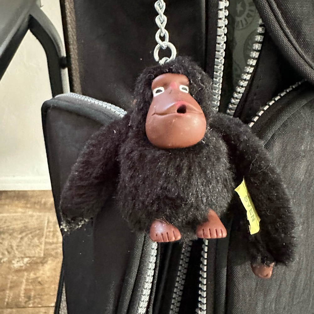 Kipling Black Backpack With Embossed Design - image 1